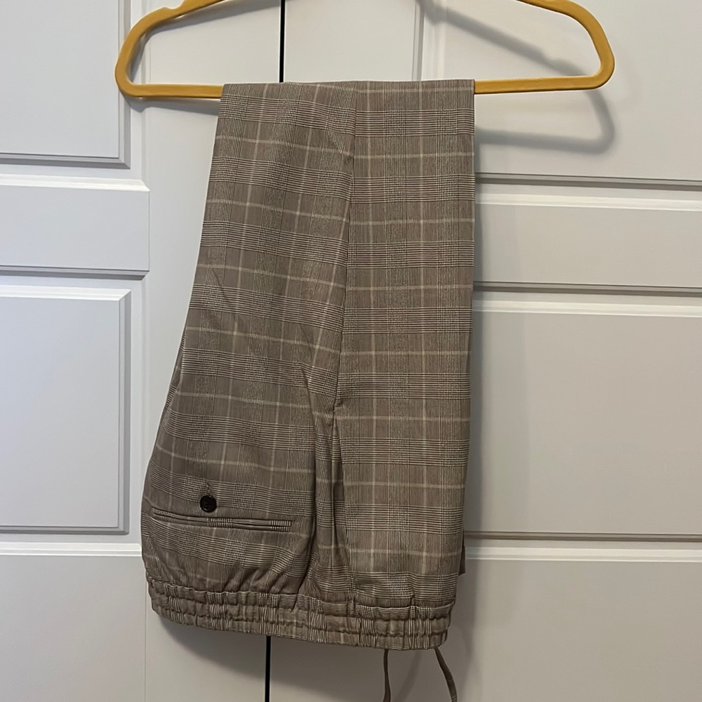 Casual plaid dress pants